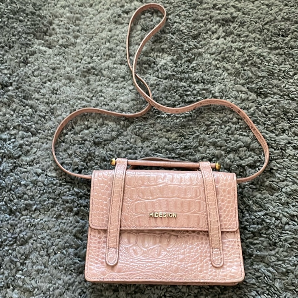 Hidesign leather 2 way purse